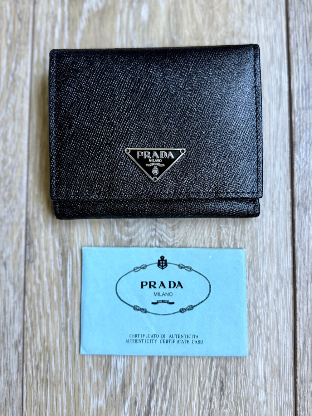 Prada Small Saffiano Leather Wallet — FREE SHIPPING!